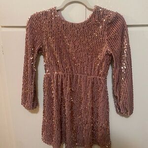 Rosegold sequin dress